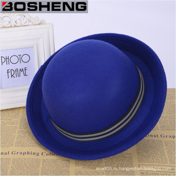 Мода Vintage Модные женские шерстяные Fedora Cap Bowler Hat